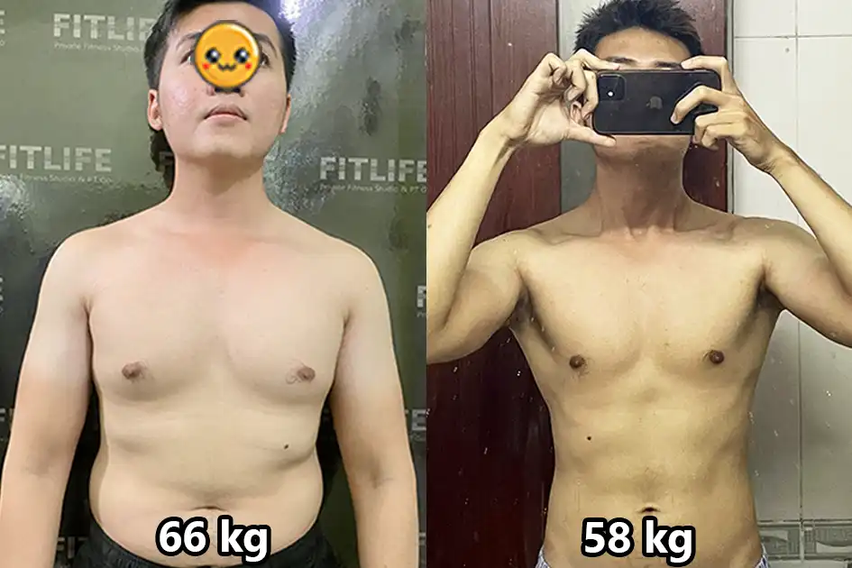 Thuê PT Gym Giảm Cân, Chàng Trai Giảm 10Kg Mỡ, Lộ Bụng 6 Múi